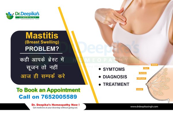 What is Mastitis (breast swelling) & How it can cure using homeopathy naturally?