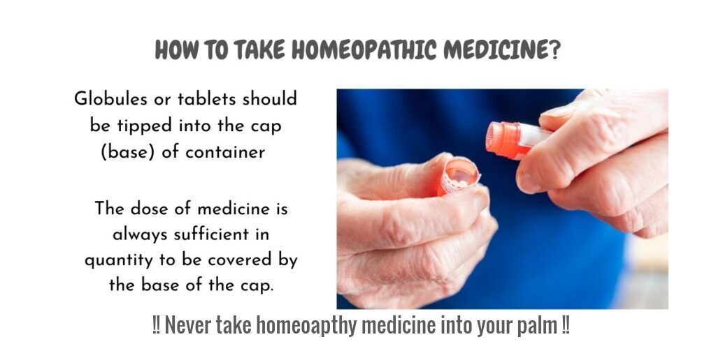 Homeopathy medicine doses instructions (How to take homeopathy medicine)