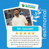 Mr. Saurabh Happy patient of Dr. Deepikas homeopathy, was suffering from constipation & gastric issue