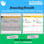 Mr. Anshu's Remarkable Recovery Journey of Thyroid at Dr. Deepika's Homeopathy: Best Thyroid Treatment in Noida : Before Report